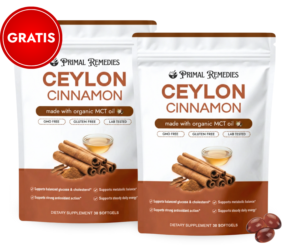 Canela de Ceilán equivalente a 7200 mg con aceite MCT