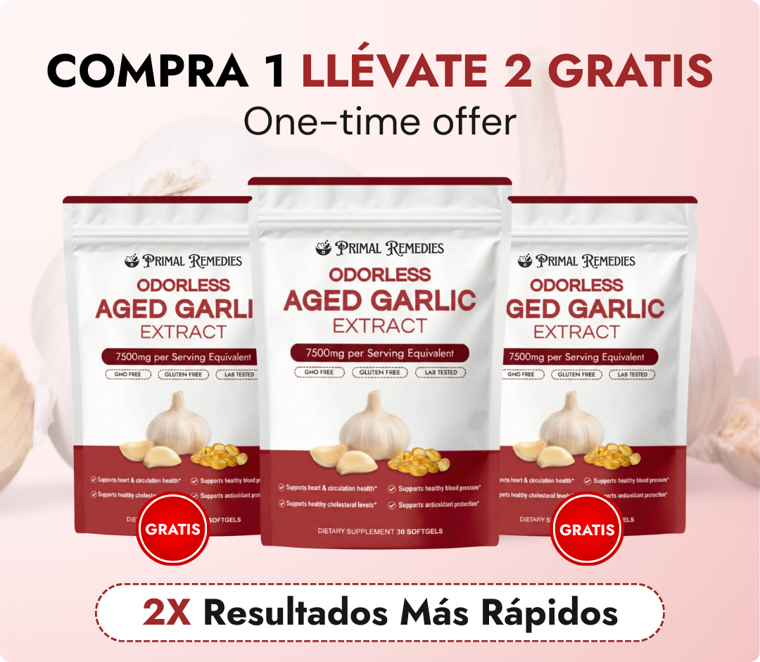 Extracto de Ajo Añejo - 7500mg Sin Olor